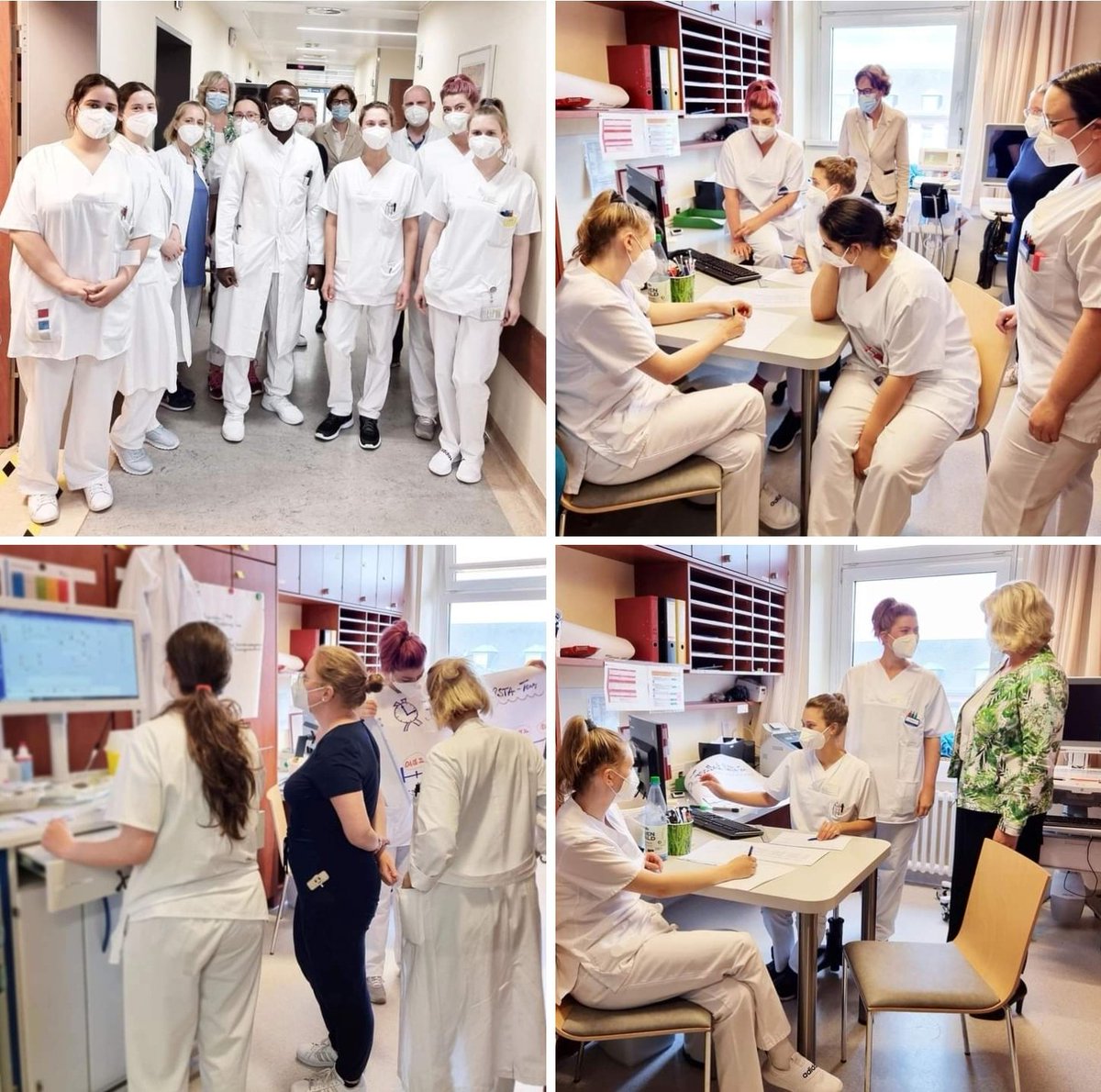 Coconbra's tweet photo. Seit Mo arbeiten Therapeut:innen, Mediziner: innen und Pflegende und ihre #Azubis auf d. #OLIPSTA Ausbildungsstation im #Klinikum #Oldenburg.
Die Stimmung ist mega. davon haben wir uns heute vor Ort überzeugt. Wir wünschen viele Lernerfolge & Spaß. 🎀
#Pflege #Medizin #Therapie https://t.co/EDuYmFvOa2