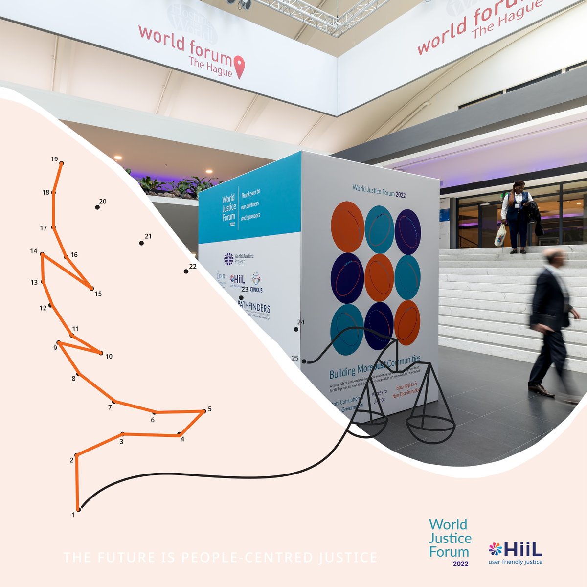 At 14:30 we are bringing together actors from the public and private sectors in a session moderated by <a href="/davidsteven/">David Steven</a>. Let's see ​​what conditions allow investors and innovators to develop new justice services to deliver high-quality solutions for people. hiil.org/our-events/wor…