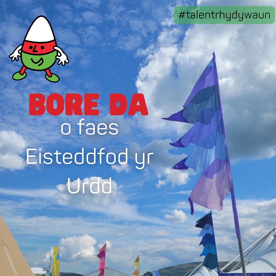 Edrych ymlaen at ddiwrnod o gystadlu gyda chriw talentog <a href="/Rhydywaun/">Ysgol Rhydywaun</a> Ready for today's competitions #urdd2022 #talentrhydywaun