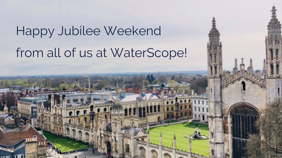 WaterScope_org's tweet photo. It's been a busy month! If you're in the UK, we wish you a relaxing long weekend 💦
#waterscope #water #waterquality #waterequality #jubilee #happyjubilee #jubileeweekend #uk #cambridge #startup https://t.co/V5QC391sop