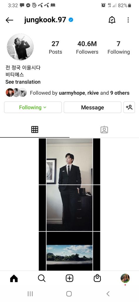 JTanjuma's tweet photo. The revolution of Jeon Jungkook's insta post https://t.co/B4po3gJOul