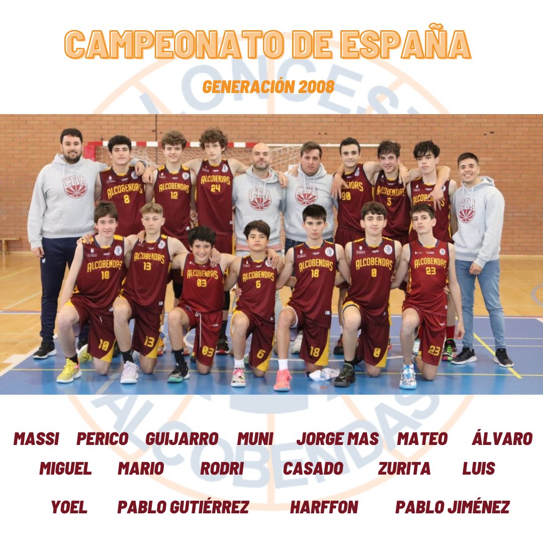 cbalcobendas's tweet photo. #CanteraCBA

¡Solo quedan 3 días para que nuestro #InfAMasc emprenda su viaje al Campeonato de España! 

Formaremos parte del Grupo B junto a Unicaja Andalucía, Imprenta Bahía y Manresa. 

Retransmitido en CanalFebTv 

¡Vamos chicos! Orgullosos de vosotros

#SienteElGranate https://t.co/VcZXl85XlO