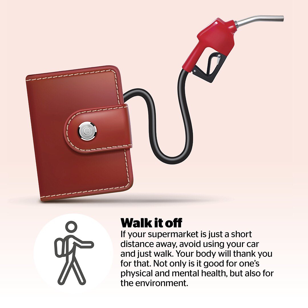 khaleejtimes's tweet photo. Fuel price increase: 6 ways you can cut down on costs. 

Photos: KT/Graphics

#khalejetimes #uae #fuelhike #costcutting https://t.co/tGX6145y7T