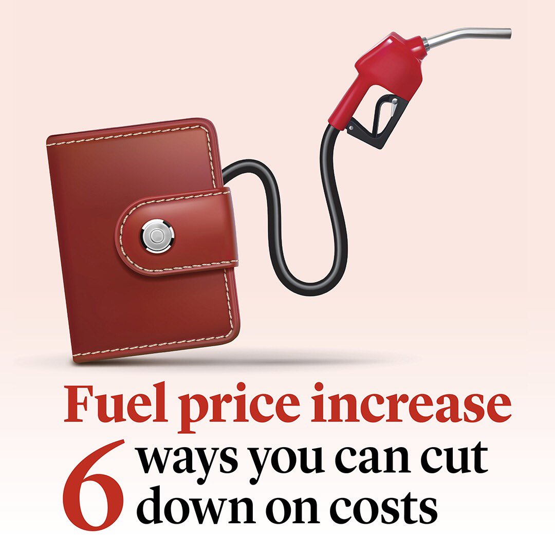 khaleejtimes's tweet photo. Fuel price increase: 6 ways you can cut down on costs. 

Photos: KT/Graphics

#khalejetimes #uae #fuelhike #costcutting https://t.co/tGX6145y7T