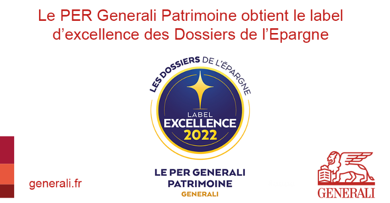 generalifrance's tweet photo. 🏆 #Retraite : le #PER Generali Patrimoine reçoit le #Label d’excellence 2022 des Dossiers de l’Epargne, les experts indépendants relevant notamment la large gamme d’UC (890 supports) et le choix des modes de gestion et options d’arbitrage programmé.
