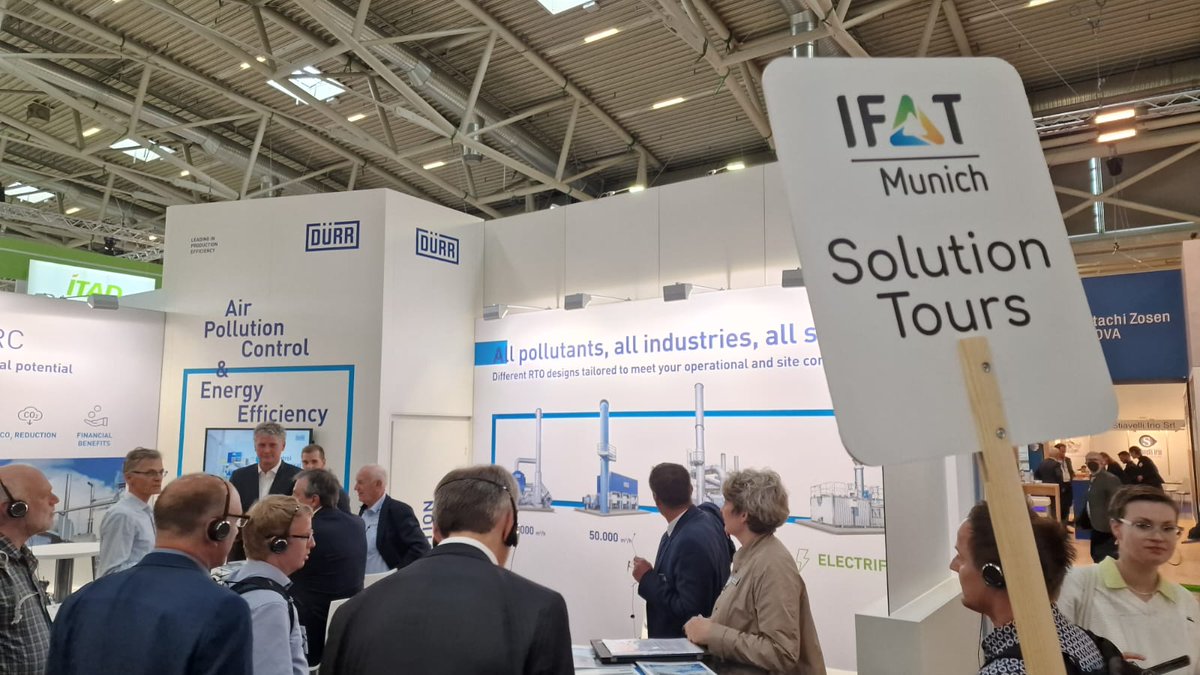 On our #IFAT #solutiontour about the new #TALuft, (Technical Instructions on #AirQuality Control) visitors could experience and delve into the challenges and opportunities of the #regulation during 2 expert presentations and the tour of 5 @VDMAonline member companies. #IFAT2022