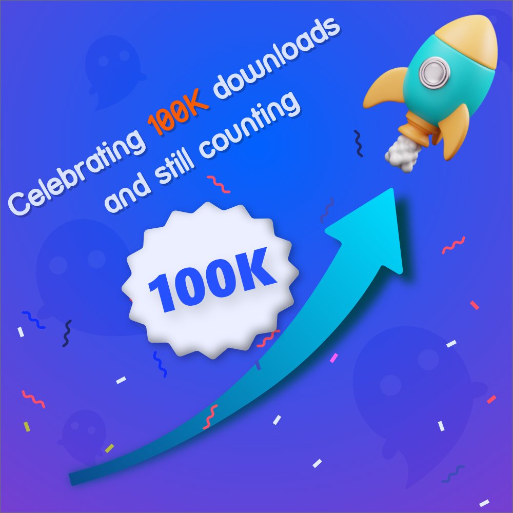 Whisper_MSG's tweet photo. 🎉Celebrating 100K downloads and still counting🎉

Could not have done it without your support! 🫂

#Blockchain #Whisper #Secure #Messenger #Transaction #Decentralized #DigitalPrivacy https://t.co/NI22OeU2cb
