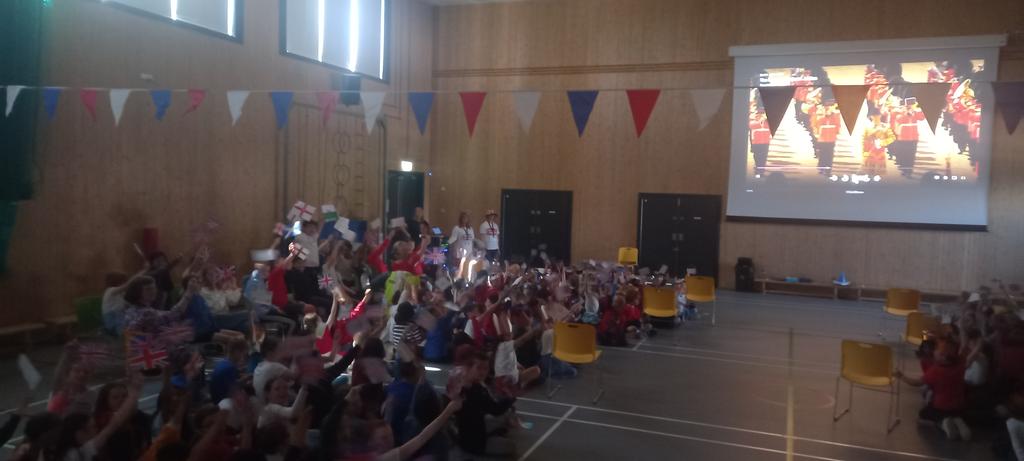 Milltimber School (@milltimbersch) on Twitter photo We loved coming together to watch The Trooping of the Colours to celebrate the Queen's jubilee <a href="/RoyalFamily/">The Royal Family</a> We made flags to wave along with! #puttinglearnerattheHEART #PlatinumJubilee We loved coming together to watch The Trooping of the Colours to celebrate the Queen's jubilee <a href="/RoyalFamily/">The Royal Family</a> We made flags to wave along with! #puttinglearnerattheHEART #PlatinumJubilee