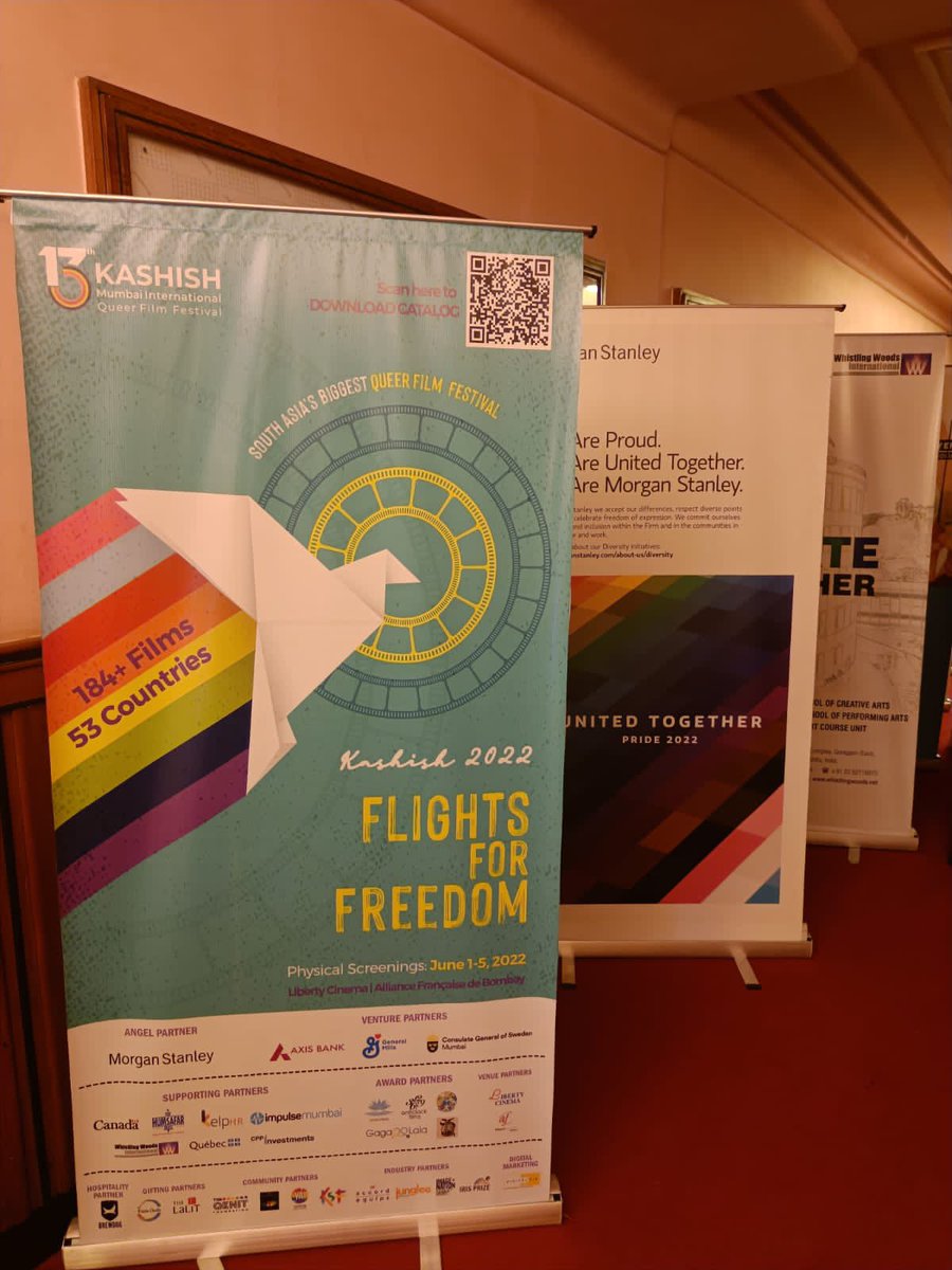 QKnitFoundation's tweet photo. Wonderful glimpses of KASHISH 2022 DAY 1/ Opening Night 🌈🌈🌈

#theqknit #queersamachar #kashish #kashish2022 #lgbt #lgbtq #filmfest #filmfestival #miqff #afternoon #openingnight #movies #mumbai #india #queer #thursday #insta #instapride #pridemonth #happypride #june #lgbtindia https://t.co/tGsDi65jGh