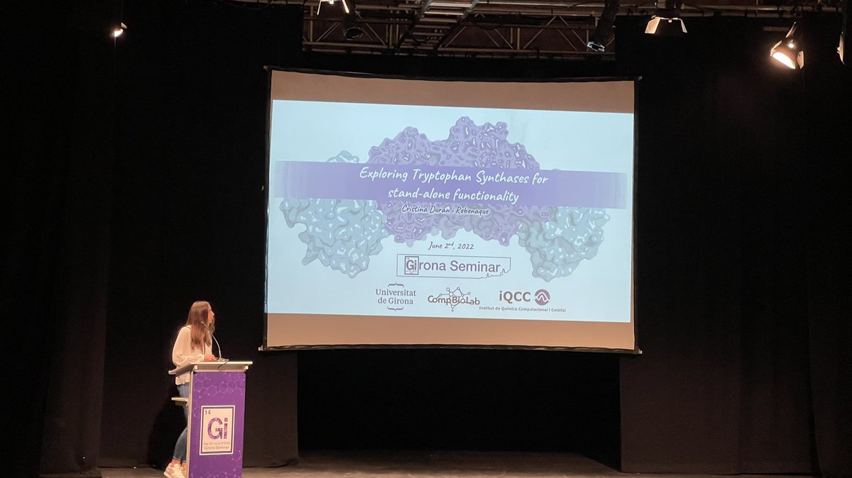 IQCC UdG (@iqccudg) on Twitter photo And now tryptophan synthase by <a href="/CrisDuran25/">Cristina Duran</a> at <a href="/GironaSeminar/">Girona Seminar 2024</a>
<a href="/univgirona/">Universitat de Girona</a> <a href="/UdGRecerca/">UdG Recerca</a> <a href="/gentudg/">Gent UdG</a> And now tryptophan synthase by <a href="/CrisDuran25/">Cristina Duran</a> at <a href="/GironaSeminar/">Girona Seminar 2024</a>
<a href="/univgirona/">Universitat de Girona</a> <a href="/UdGRecerca/">UdG Recerca</a> <a href="/gentudg/">Gent UdG</a>
