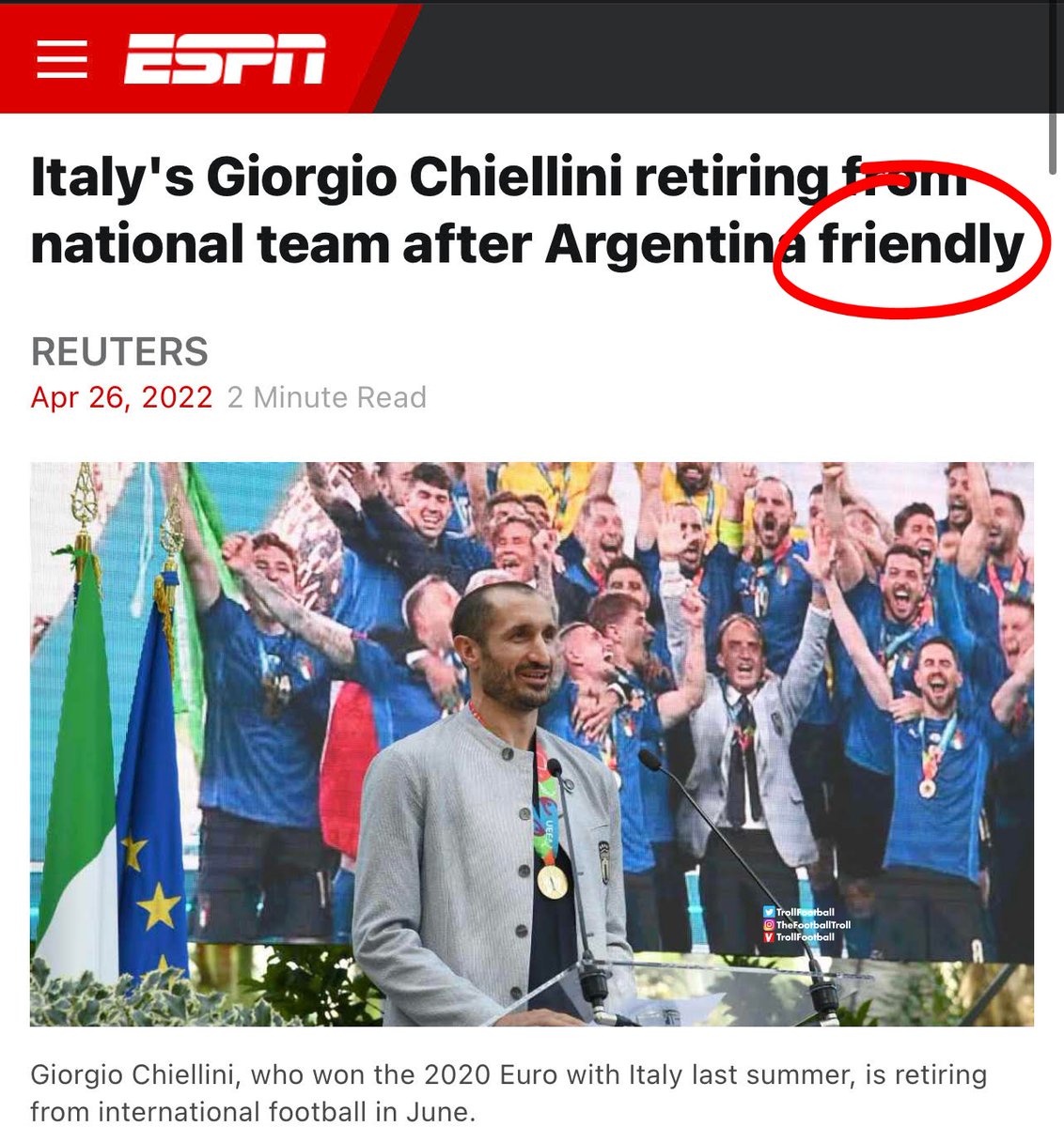 TrollFootball's tweet photo. Before the match vs After the match when Messi won it https://t.co/dzkTLJcG5g