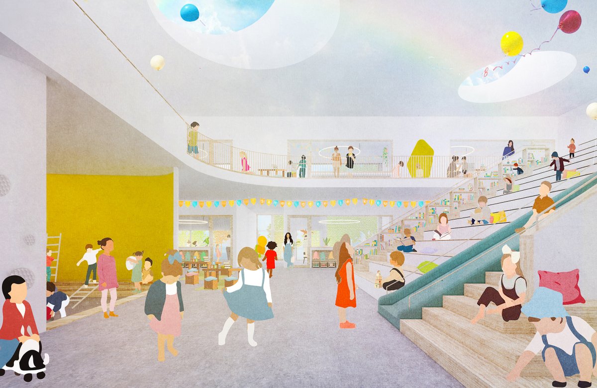 BDProtterdam's tweet photo. In opdracht van de @GemeenteDenHaag, Stichting Montessori Onderwijs Zuid-Holland en gro-up ontwerpt @BDProtterdam samen met @TRAJECTtweets, @PietersBouwTech en @DGMRadviseurs het nieuwe Montessori Kindcentrum Houtwijk in Den Haag. Het VO is af! https://t.co/FdHK2qCknj https://t.co/WbQXurIjJI