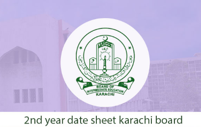 BIEK Karachi Board 2nd Year Date Sheet 2022