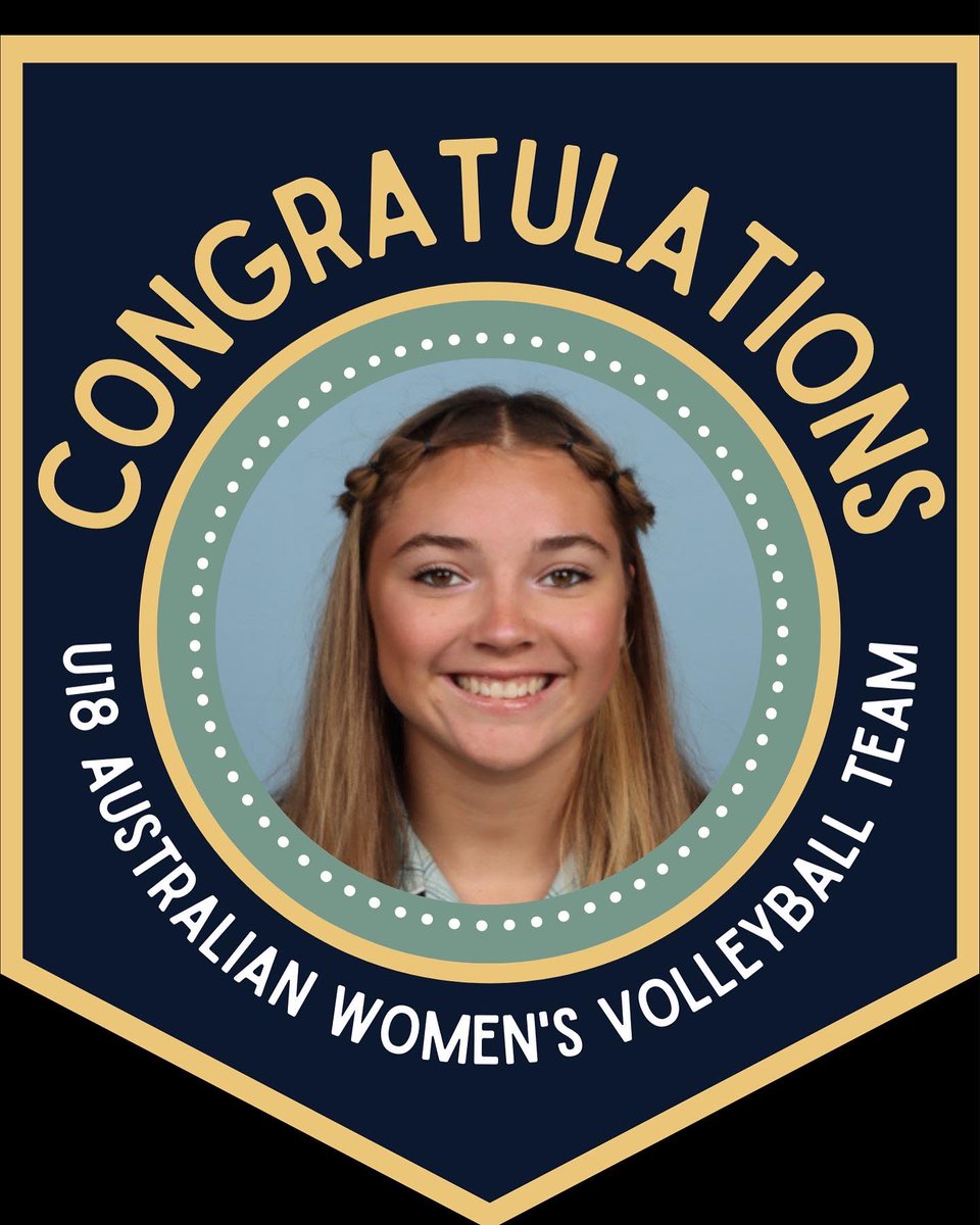 BrightonSSchool's tweet photo. Incredible achievement by three of our Special Interest Volleyball girls. Georgie, Cameron and Saskia
were selected in the U18 Aust Women's Team going to Thailand for the Asian Championships from the 4 -14June. Georgie has also been named Vice Captain of the team. #BSSLearners https://t.co/0IR3PpJurL