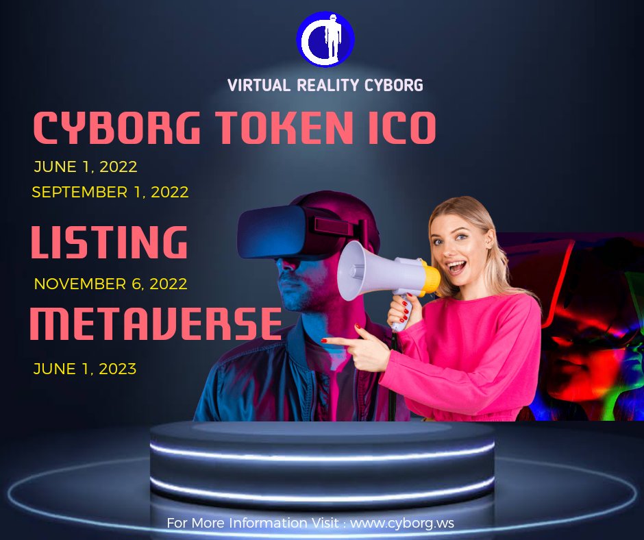 Cyborgtoken's tweet image. Cyborg Token ICO Started. 1-8 June ICO Panel 🚀

Buy now 👉 cyborg.ws/cyborg-token-i… 

KYC verification is required. Payments will be received and checked manually to avoid Hacking and Theft. Welcome to the Cyborg Community