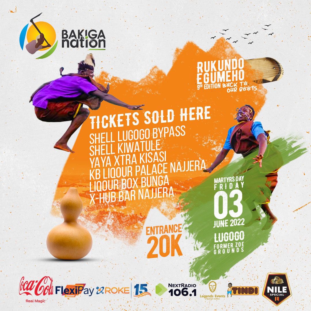 BakigaNation's tweet photo. Iwe gura ticket yaawe ogire oti che!🤫

Otakafeerwa #BakigaNation nyencakare, Orwakataano aha Lugogo (eyabire eri Zoe Grounds)

<Bakiga, kindly translate for your buddies> 

#RukundoEgumeho9thEdition
#Friday3rdJune
#Back2OurROOTs
#CelebrationOfOurCulture https://t.co/p9tUiWZMt5