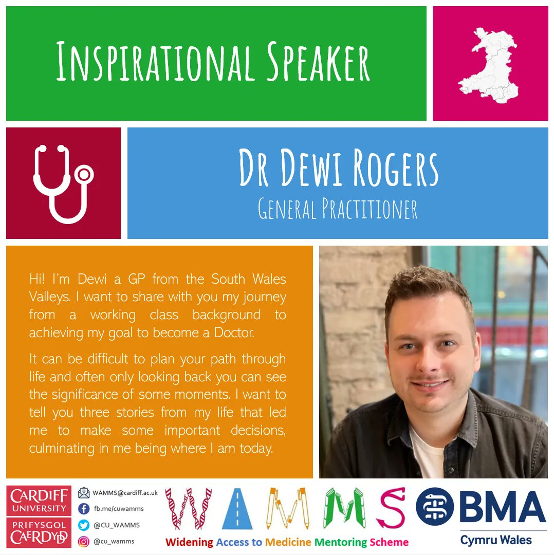 CU_WAMMS's tweet photo. Our next inspirational speaker is Dr Dewi Rogers @dgrog, a GP from the Welsh Valleys! We're so excited for his talk! 💉🩺📚
@RCGPWales
SIGN UP TODAY: https://t.co/AL1tzUNJZy
#medicine #wammsconference2022 #cuwamms #wideningparticipation https://t.co/bDJkZGiuUM