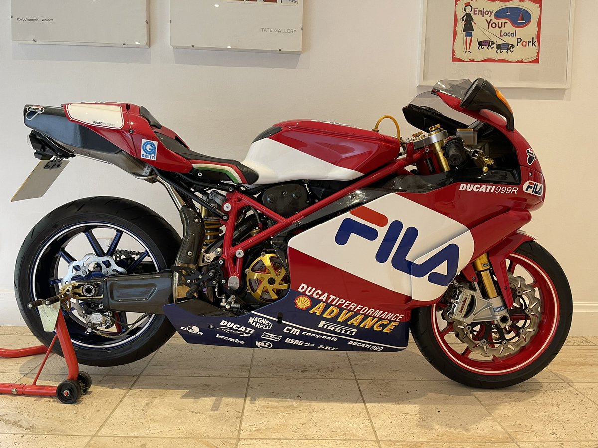 MotorbikeFactor's tweet photo. Another great Ducati has just arrived into stock , number 179/200 DUCATI 999R FILA  Stunning Bike #motorbikefactory #ducati we buy Ducatis for cash call now for more details 07836388488 https://t.co/80NFiUh08Y