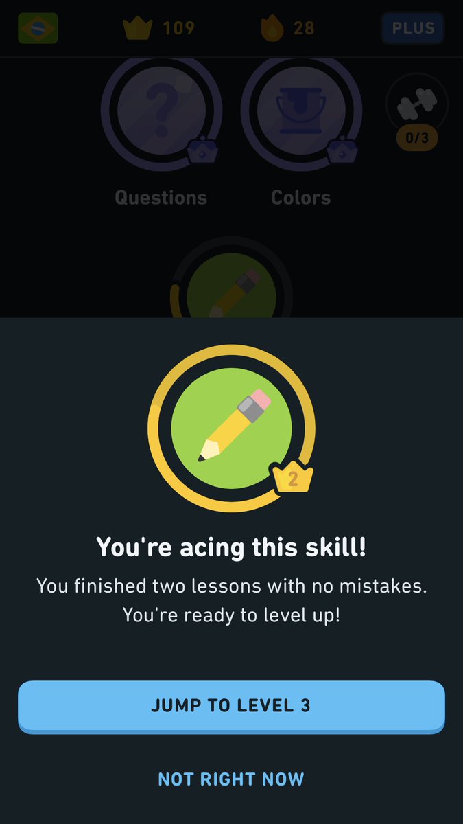 FlashInThePanic's tweet photo. The fact that I never even new this was an option in Duolingo implies I am ready for nothing of the sort. https://t.co/YrTnJg2gh7