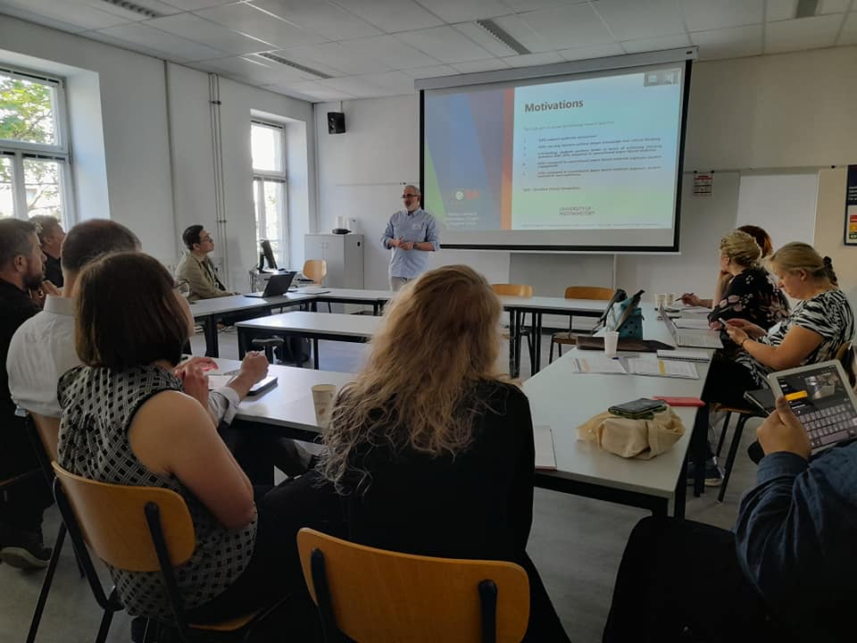 mentzem1's tweet photo. Presenting Paper 224: CRIMOPS – GAMIFIED VIRTUAL SIMULATIONS FOR AUTHENTIC ASSESSMENT IN CRIMINOLOGY
F. Jeane Gerard, Markos Mentzelopoulos, Daphne Economou, Zeeshan KhaliSee more — in Wien, Österreich. [Follow us on iLRN - https://t.co/1LB6f2hXVk]  - 
@UniWestminster #ilrn2022 https://t.co/hAUSarJ0WX
