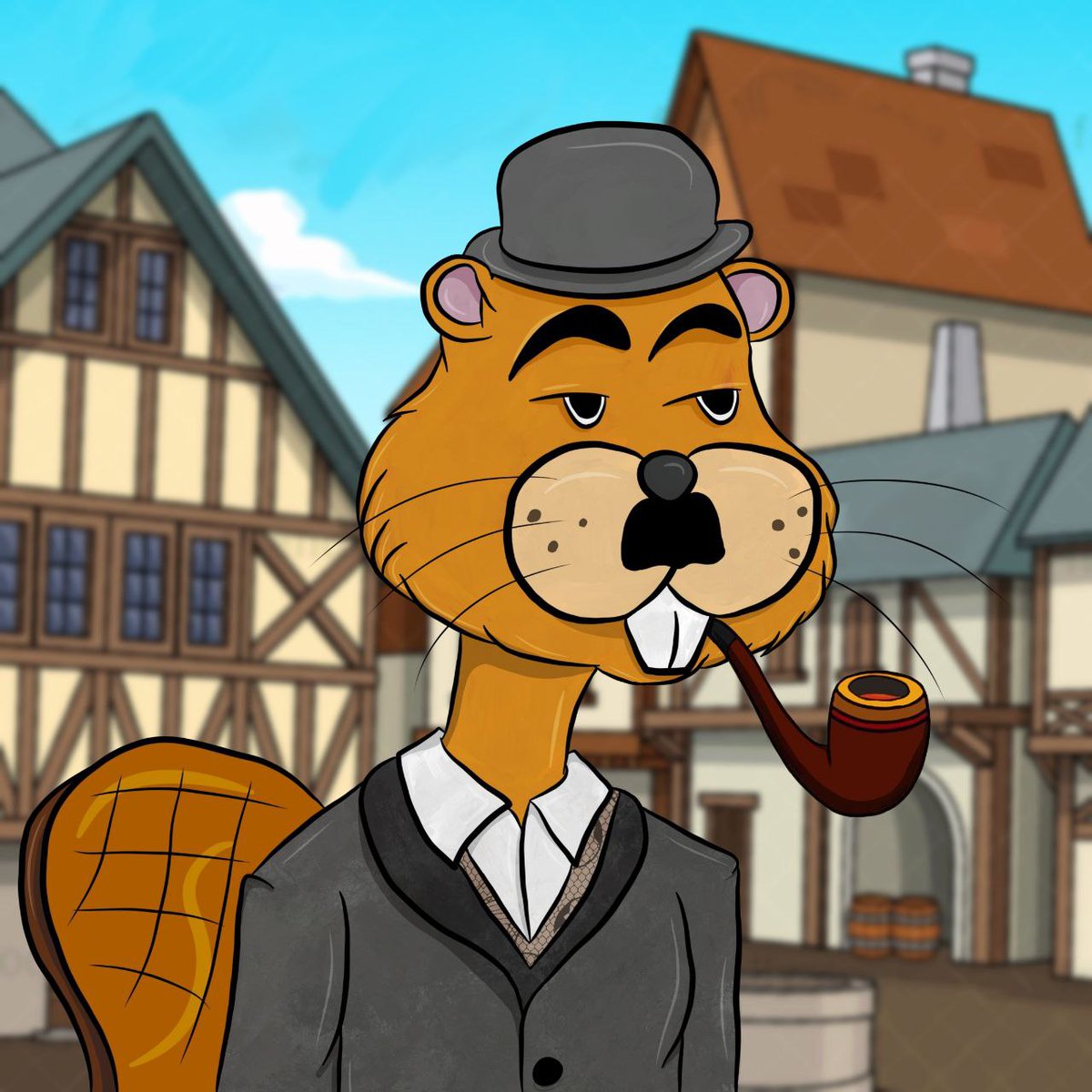 Tvoy_Samuray's tweet photo. @BakedBeavers
 this is my Chaplin beaver) I hope you appreciate it YourSamurai#8351 https://t.co/e8Nhxajedb