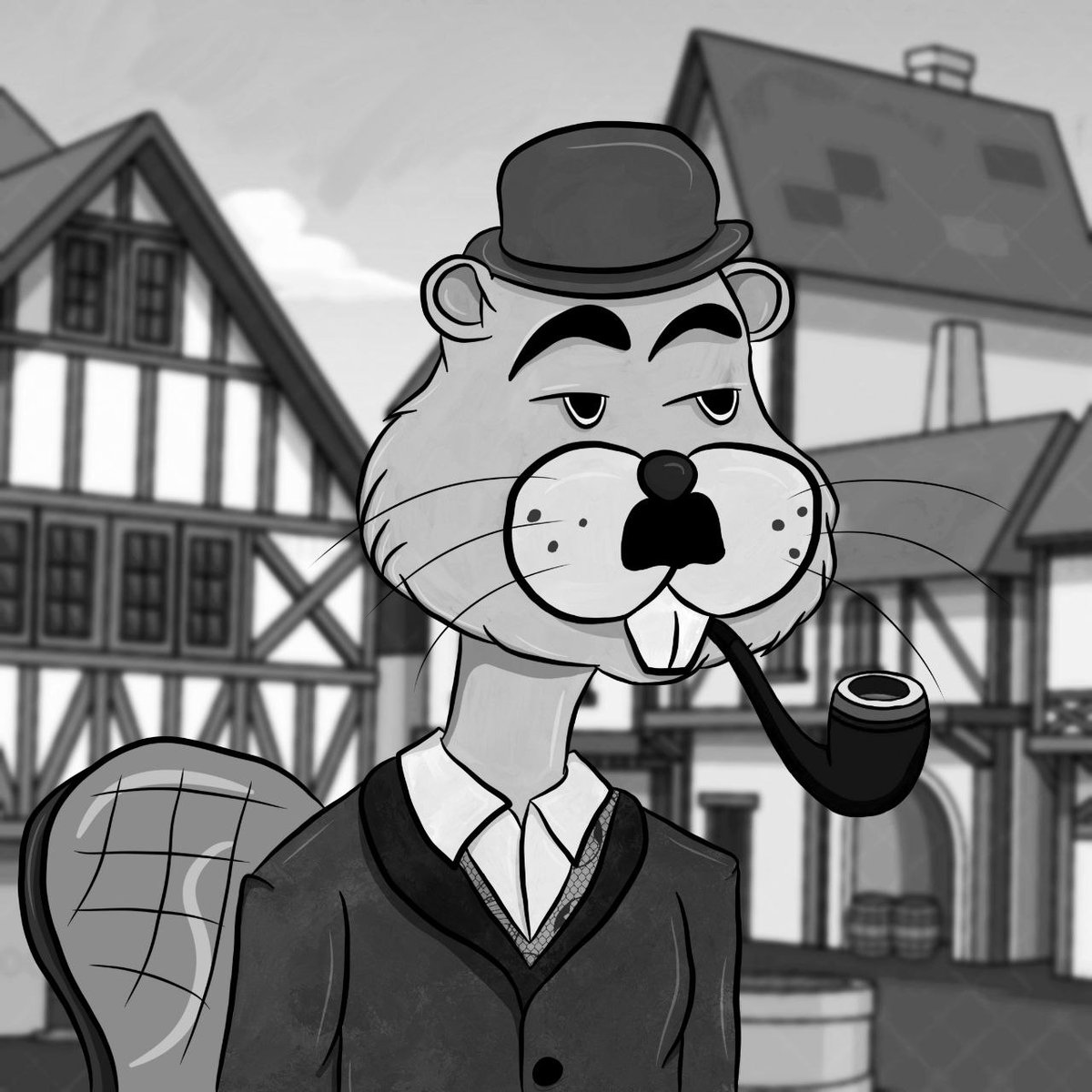 Tvoy_Samuray's tweet photo. @BakedBeavers
 this is my Chaplin beaver) I hope you appreciate it YourSamurai#8351 https://t.co/e8Nhxajedb