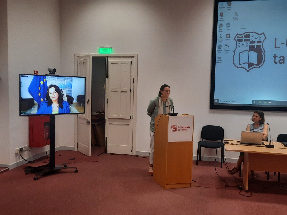 MMM4Mothers's tweet photo. MMM is in Malta @RiseupPPD / @COSTprogramme Main Meeting on Peripartum Depression with @anaGanhoavila. @HelenaDalli says “Women do 22hrs #UnpaidCareWork per week - men do 9. Work/life balance directive has to be set up giving right to request flexible hours” https://t.co/VcxIOPFCw4