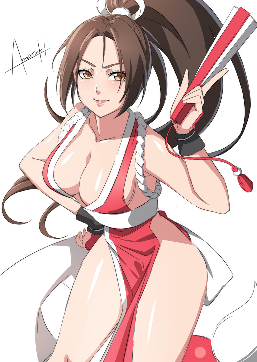 不知火舞 「#格ゲーキャラ描こうぜ 
最近描けてないので再掲... 」|アマサキ/お仕事&skeb募集中のイラスト