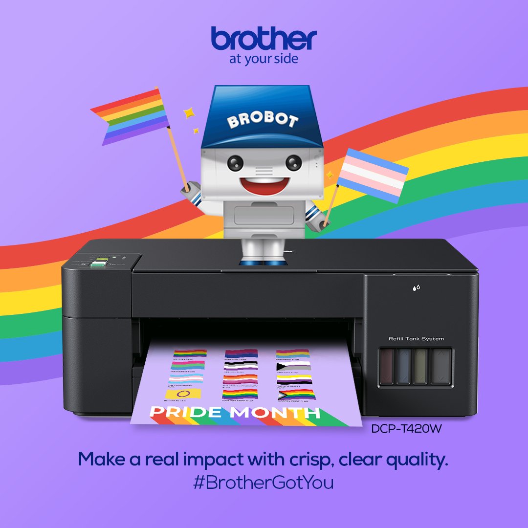 Help educate your loved ones about Pride and the LGBTQIA+ community with crisp, clear, and colorful infographics printed out with the DCP-T420W! Enjoy full speed printing, easy refills, and wireless printing when you get yours today. #BrotherGotYou