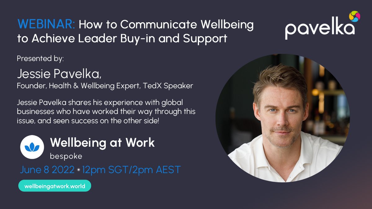 I'm speaking at <a href="/PavelkaWellness/">Pavelka</a> event on How to Communicate Wellbeing to Achieve Leader Buy-in and Support with <a href="/JessiePavelka/">Jessie Pavelka</a> in partnership with <a href="/WellbeingEvent/">Wellbeing at Work World</a>. Would you like to attend?
linkedin.com/events/howtoco…