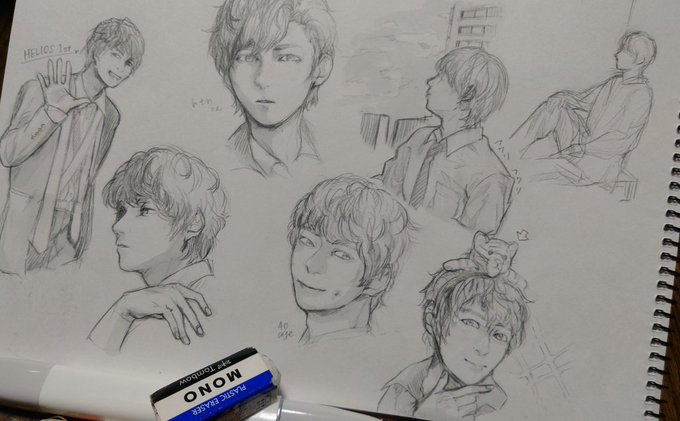 羽多野さんをいっぱい描くなどしていたら増えました 