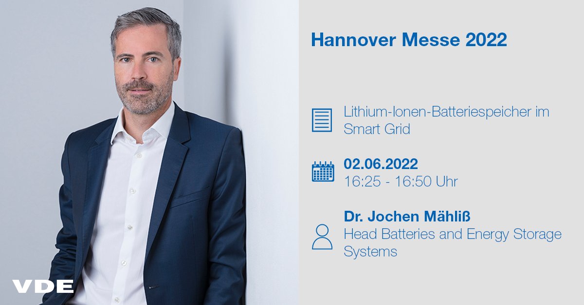 Wir freuen uns heute auf spannende Vorträge von unseren Kolleg*innen aus der VDE Gruppe im Fourm Energy 4.0! Mehr Infos zum Forum Energy 4.0: vde.com/hm2022
<a href="/hannover_messe/">HANNOVER MESSE</a> #HM22 #HMI #hannovermesse #experts #speaker #industry