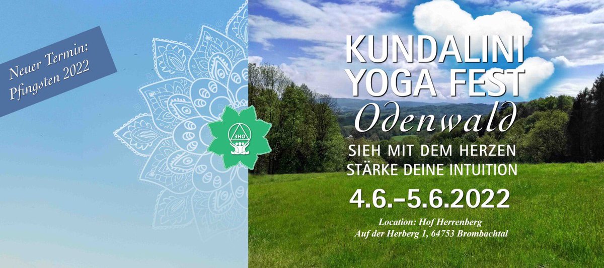 3HOEurope's tweet photo. 🌷Kundalini Yoga Festival Odenwald

🗓️ June 4th to 5th

All the info at 📲  https://t.co/HPSw8GCgE7

#3HOEurope #kundalini #yoga #kundaliniyoga #Odenwald https://t.co/agRolctxjT