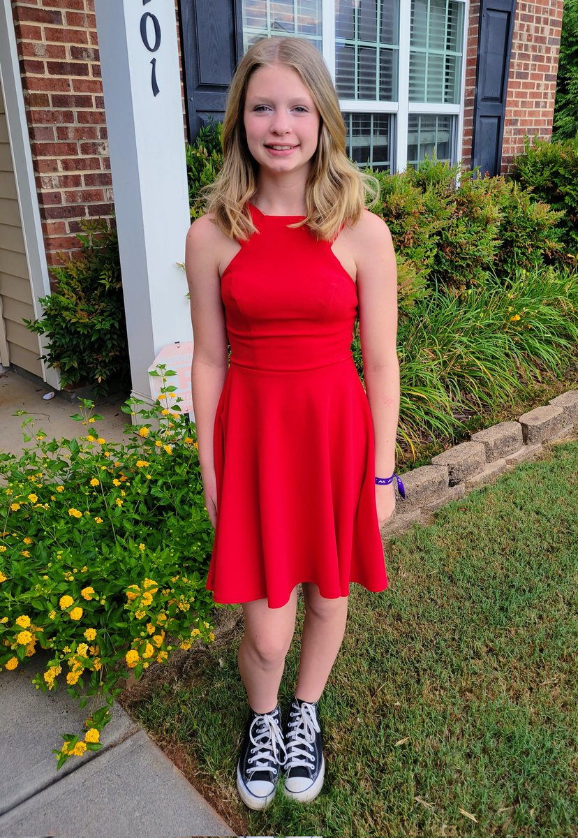 JenniferEnglar's tweet photo. Heading into 6th grade, celebrating in red as a SUPERIORCAT!! Katelyn is beyond excited to enter her 7th year of cheer and first season at Cheer Athletics! @CA_CharlotteNC @SuperiorCats_CA https://t.co/vigespHVzk