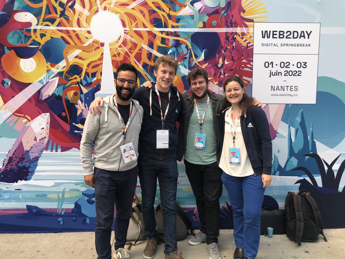 En direct du #W2D22 avec <a href="/marine_mesnil/">Marine du Mesnil</a> <a href="/bartheletf/">Frédéric Barthelet</a> <a href="/QuentinSomervi1/">Quentin Somerville</a> <a href="/Jaafarconseil/">Jaafar Steiblen-Raji</a> ! 2 talks prévus cet après-midi, de la sécurité avec Marine et de l’IoT avec Fred ! On vous attend nombreux !