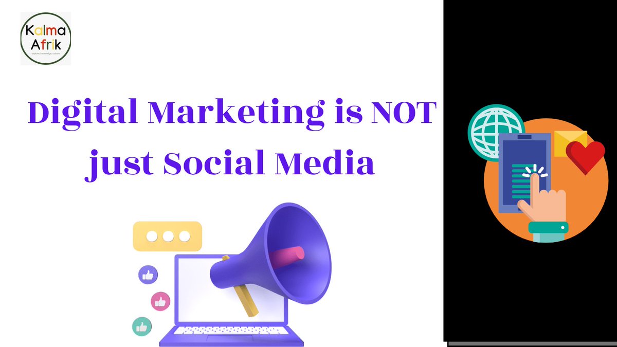 Digital marketing is an umbrella term for SEO, Email Marketing, Content Marketing, Public Relations, Social Media, and more. Social media is just one of the many channels that make up a digital marketing campaign.
#digitalmarketing #digitalmarketing101 #DigitalMarketingNaija
