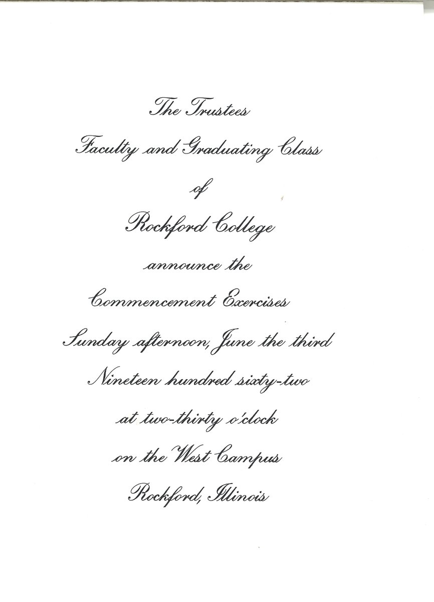 HowardColmanLib's tweet photo. Happy #ThrowbackThursday! Check out this photograph of the Class of 1962's invitation for their Commencement ceremonies. https://t.co/ffUTYu5XjC