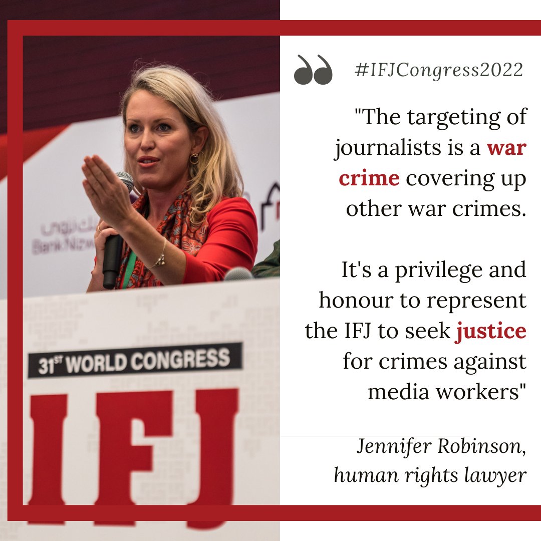 IFJGlobal's tweet photo. #IFJCongress2022 https://t.co/l1QOrbK9Tk