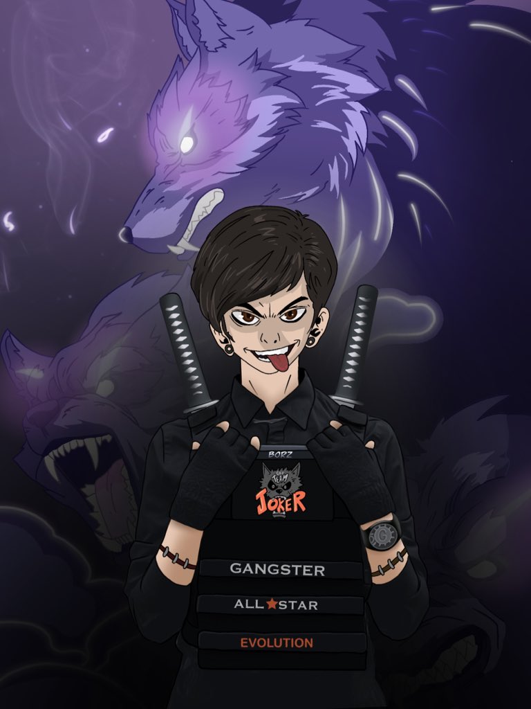 borz_nft's tweet photo. Hello everyone. Just want to share with you my vision of @jokerspite 😄 Hope you will like it fam😌 #GASisWATCHING #WeAreGAS #GASisSUPPORTIVE https://t.co/odsQBzJ2VF