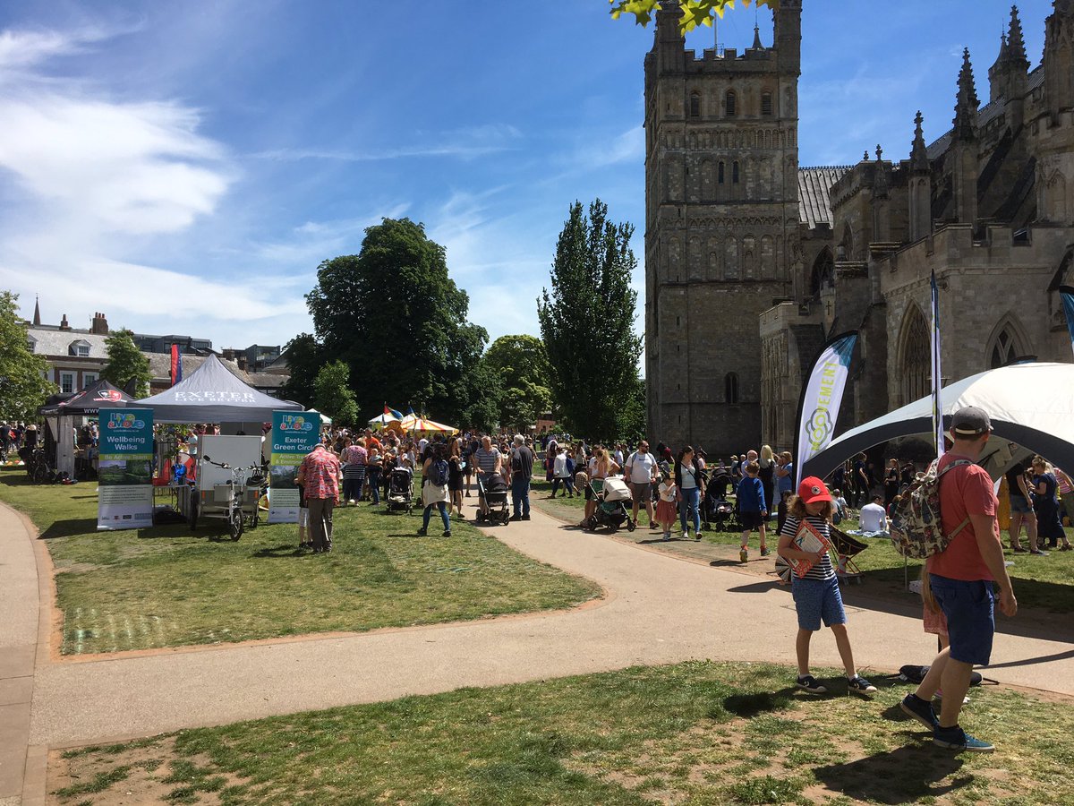 Unbelievable community day in the sun for #ExeterJubilee … loads of great things to do and see #LiveAndMove