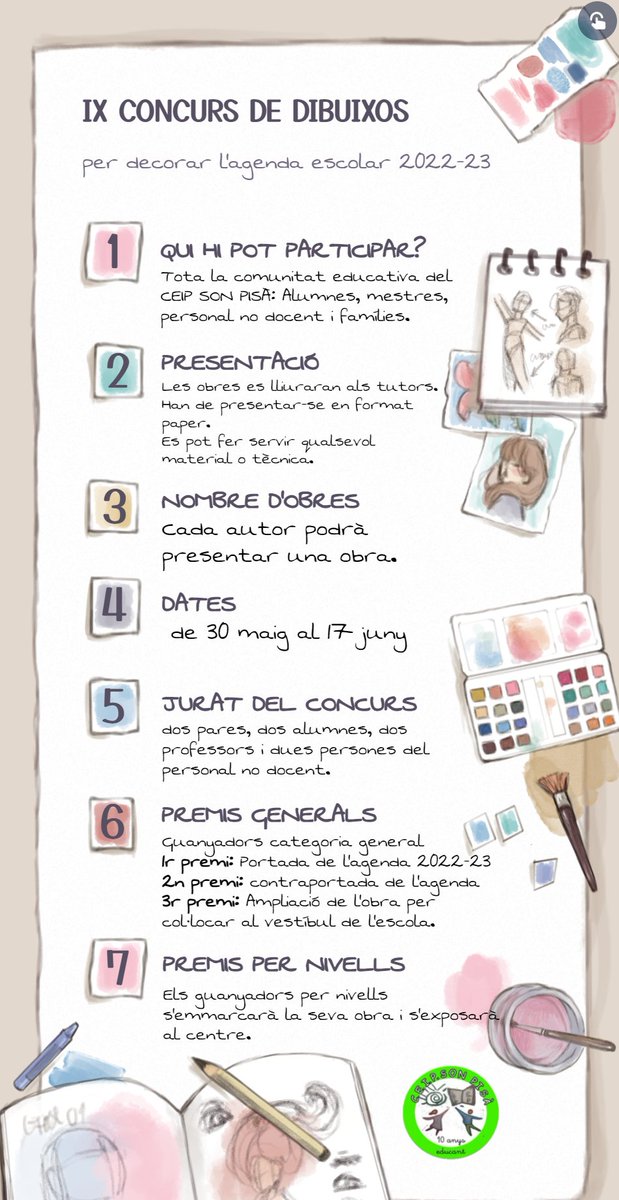 Concurs de dibuix 2022-23 al <a href="/CEIPSONPISA/">CEIP SON PISA</a> 
ceipsonpisa.org/2022/06/02/con…