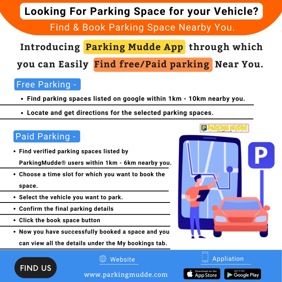 MuddeParking's tweet photo. Looking For Parking Space Nearby You?

App link Android - https://t.co/EAYJ0eDxIf...
App link for IOS - https://t.co/Q548JHnf0W

@RNTata2000 @narendramodi @PMOIndia
@reliancegroup @gautam_adani
#innovation #government #procurement #startups #entrepreneurship #earlystage https://t.co/roiOyfww5V