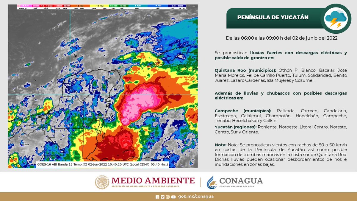 CONAGUA Clima tweet media