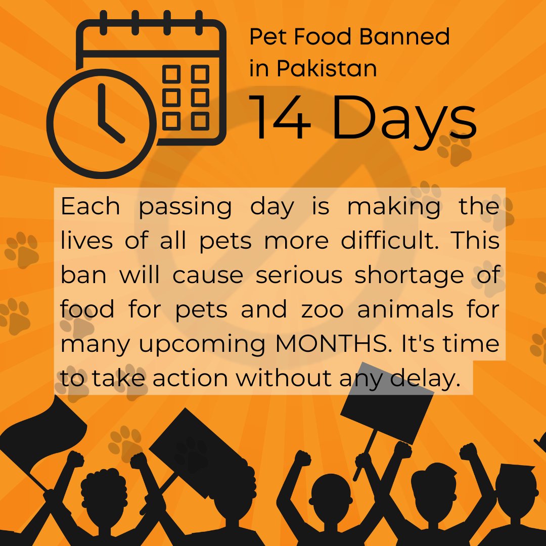 PetsOnepk's tweet photo. @GovtofPakistan imposed ban on pet food import  on 19th June 2022. And it's been 14 days now. This ban is putting lives of many exotic animals in danger. We request @MiftahIsmail to look into this matter. @GFarooqi @BakhtawarBZ https://t.co/yPGWB7xl9I