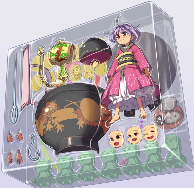 ブリスターの中の小人#東方 #少名針妙丸 #フィギュア 