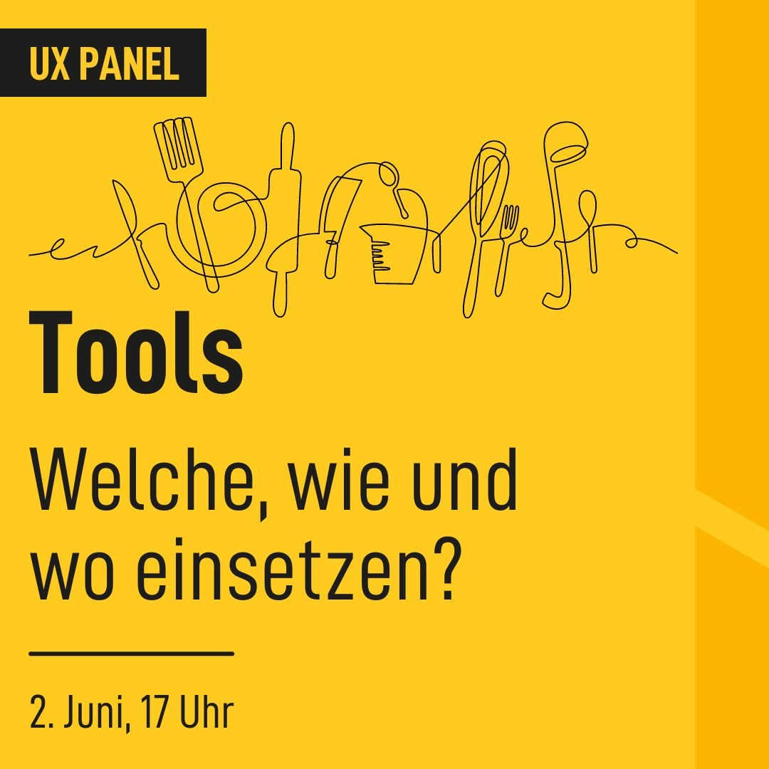 Gutes Werkzeug = 1/2 Arbeit. Ja, aber welche UX-Tools wofür &amp; wie einsetzen?

Freu mich auf ein spannendes UX-Panel heute mit <a href="/TimKlauck/">Tim Klauck</a> <a href="/Respeak/">Respeak</a> Tolon Winter zus. mit <a href="/germanupa/">GERMAN UPA</a> &amp; <a href="/UIGinfo/">Usability in Germany</a> 

Anmeldung unter: germanupa.de/blog/ux-panel-…

<a href="/antetype/">徐州泉山区女王S</a> <a href="/figma/">Figma</a> <a href="/Mural/">Mural</a>