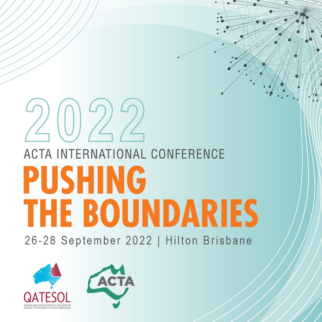 qatesol's tweet photo. Some amazing speakers for the #ACTA Conference2022  in Brisbane September 26-28th! Watch this space! https://t.co/6PoJsPVxEL