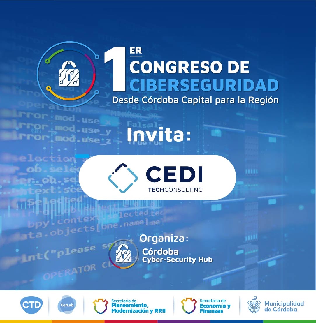 CEDITECHOK's tweet photo. 1er Congreso de Ciberseguridad desde Córdoba Capital a toda la región
📅Hoy 2/6, de 9 a 13.30 hs, en el Quorum Hotel de la ciudad de Córdoba. Participá vía streaming:
https://t.co/adqDmUfwbQ
 
#CiberSeguridad #Córdoba #Innovación #Empresas #Tecnología #Córdoba #pymes https://t.co/awRlYfZhEl