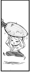 めちゃくちゃくだらないゴールドシップとマックイーンの桃太郎、というかウマ太郎の1ページ漫画を描いてしまった。ちょっと出すのは憚られるのでにんじん運ぶマックだけ載せよう。 
