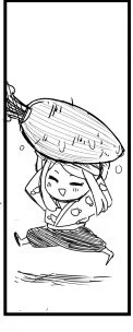 めちゃくちゃくだらないゴールドシップとマックイーンの桃太郎、というかウマ太郎の1ページ漫画を描いてしまった。ちょっと出すのは憚られるのでにんじん運ぶマックだけ載せよう。 